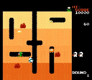 Dig Dug (Japan) screen shot game playing